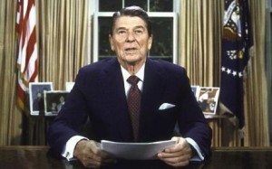 President Reagan during the 1980s